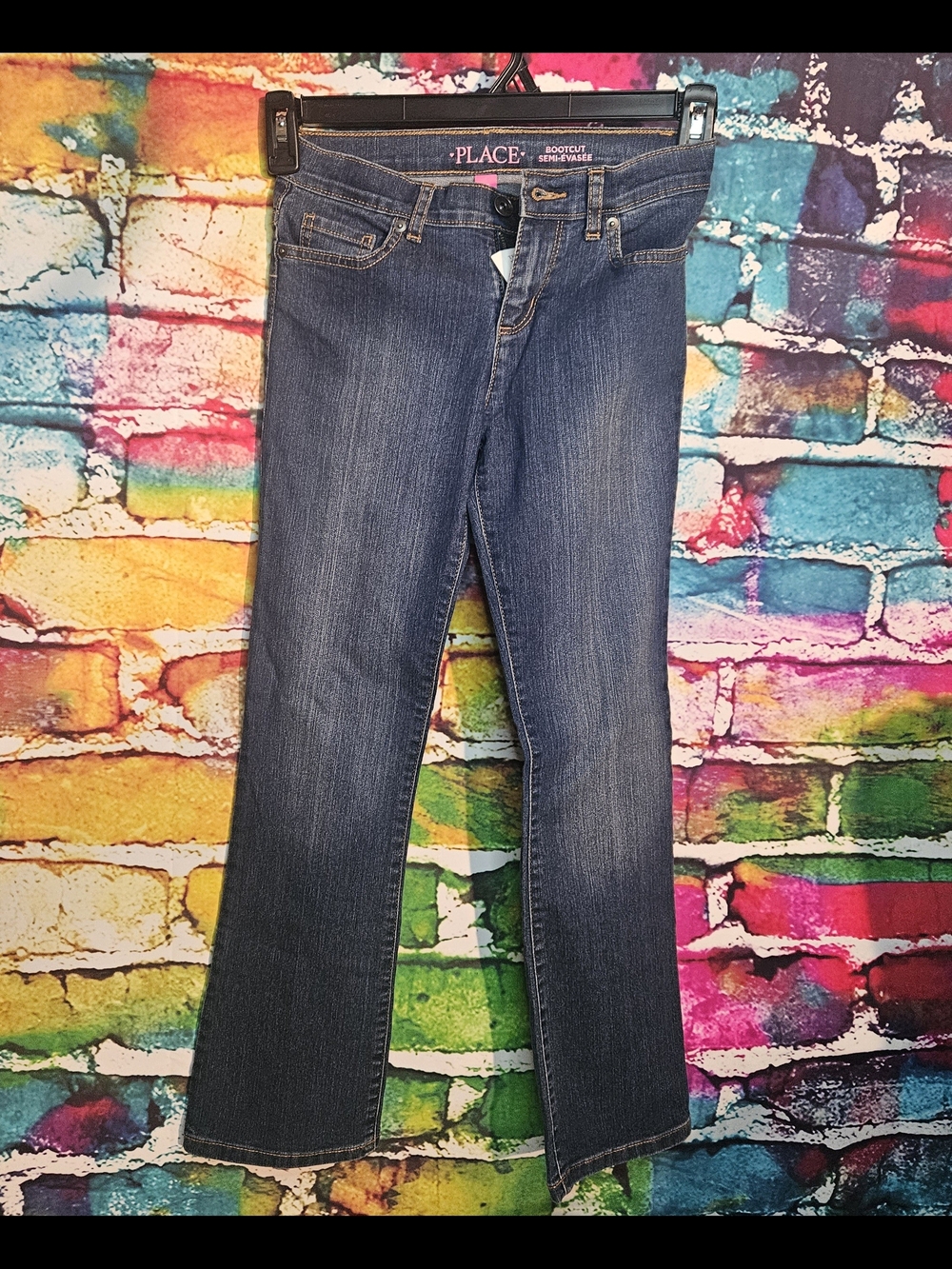 The Children's Place Girls' Medium Wash Boot Cut Jeans